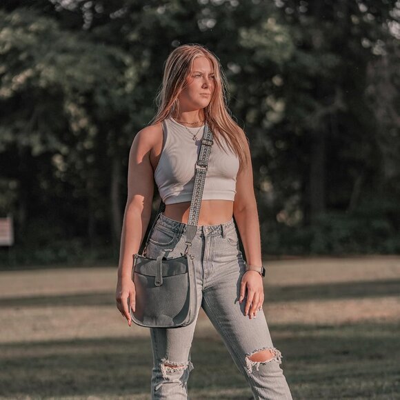 Chelsea Faux Leather Concealed Carry Crossbody Bag Tan Stylish Secure - Picture 2 of 6